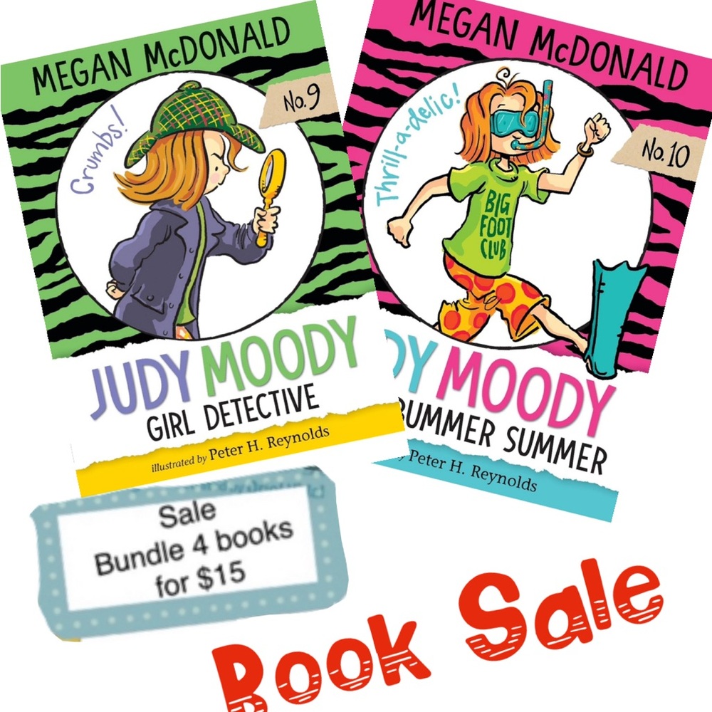 4/$15 SALE ❤️Judy Moody Book Bundle for Kids